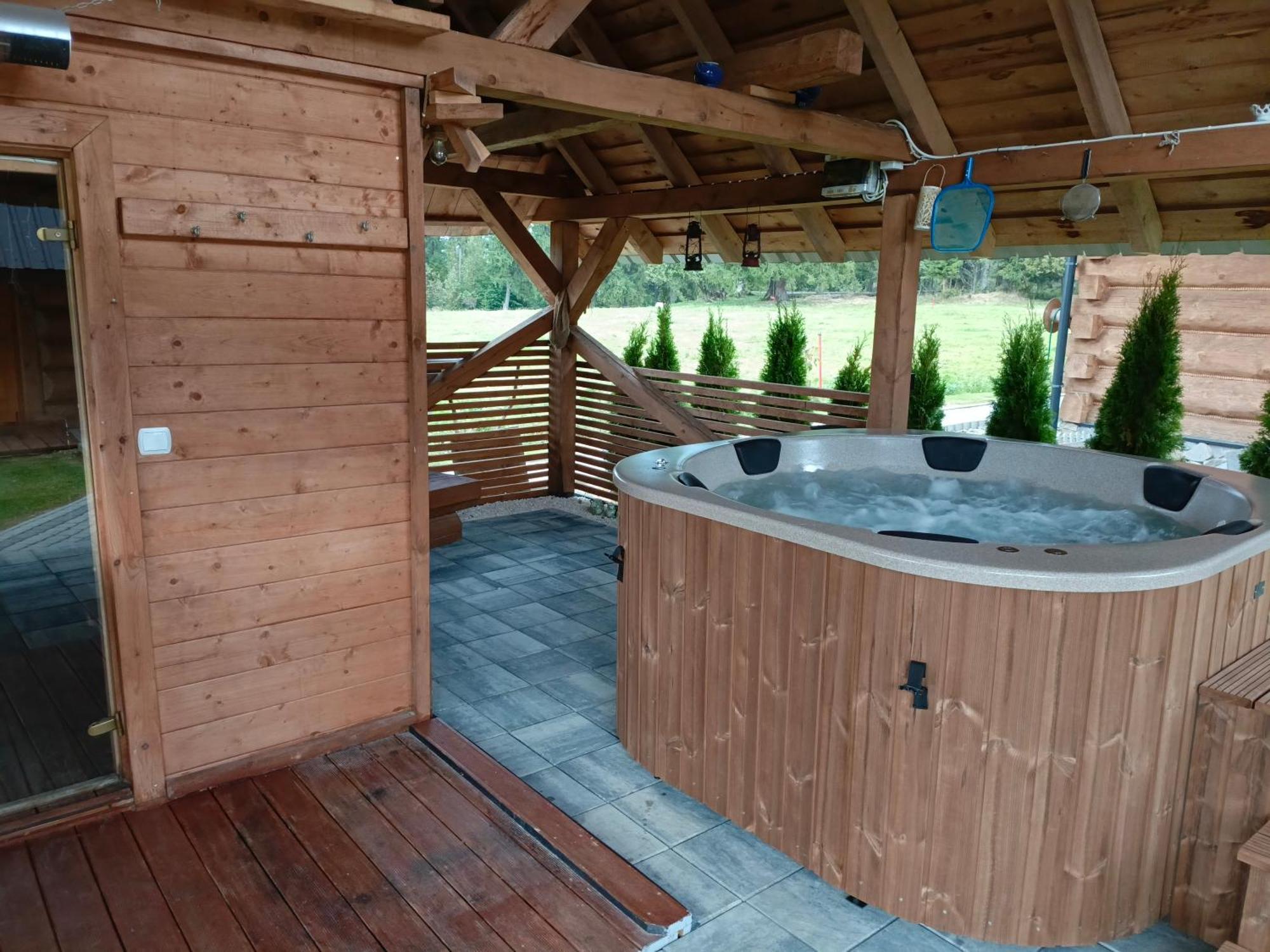 Domek W Zebie Z Jacuzii I Sauna W Cenie Zab Exterior foto
